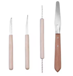 Klei gereedschap set 4st 13-17,6cm