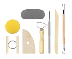 Klei gereedschap set 8st 7-24 cm
