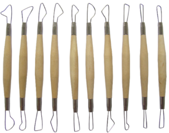 Klei gereedschap set 10st 21-23 cm