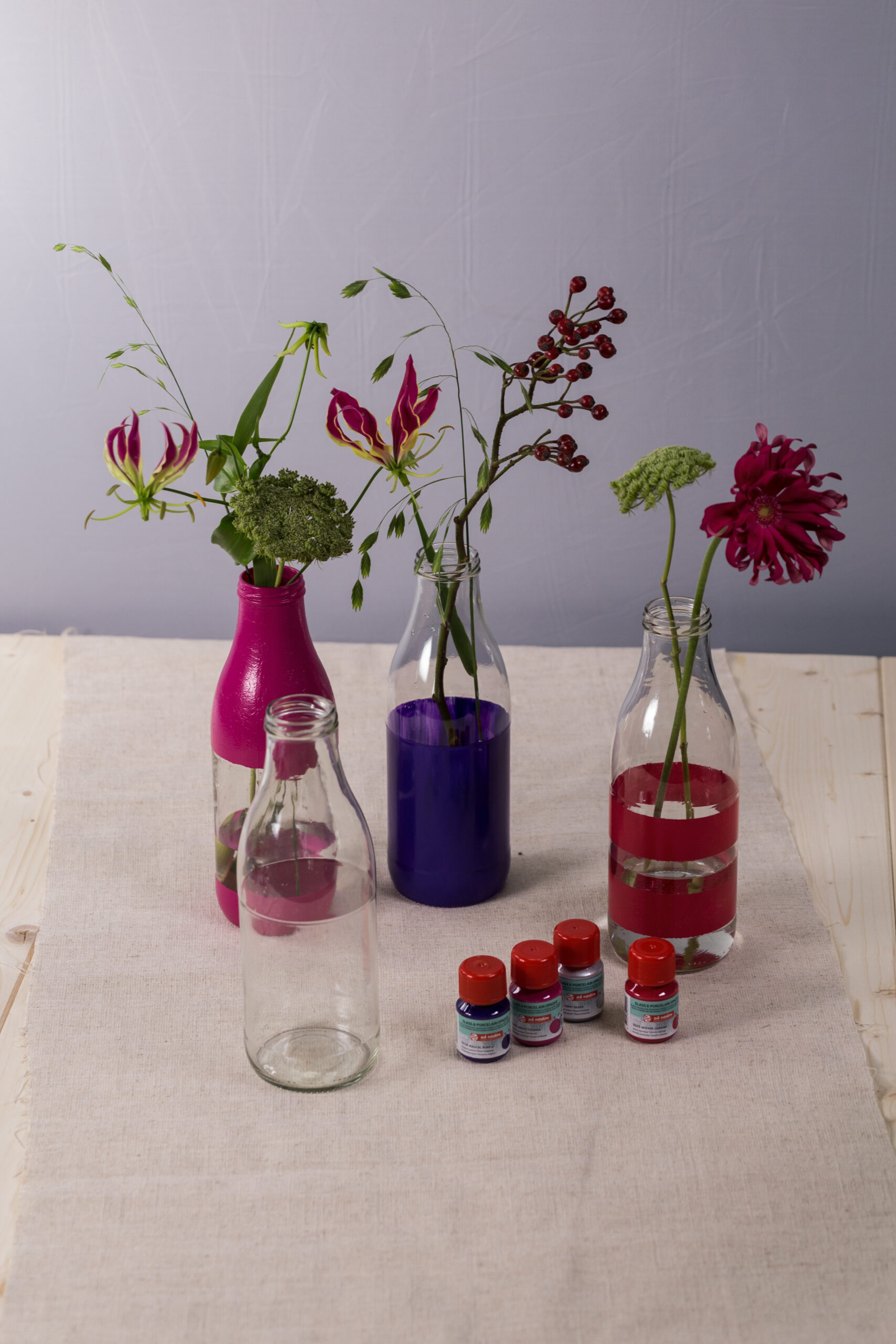 Talens Art Creat.Glass & Porcel.Opaq.Set 4x30ml pink silver