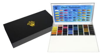 Old Holland Watercolour Master Steel Box Set with 40 Triple Pans