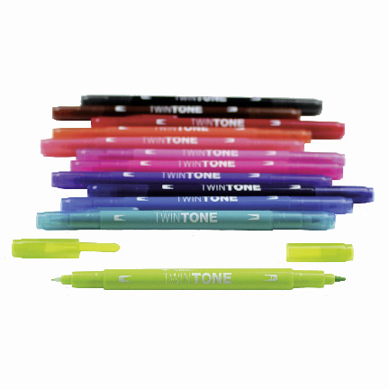 Tombow TwinTone markers, 12 st. set