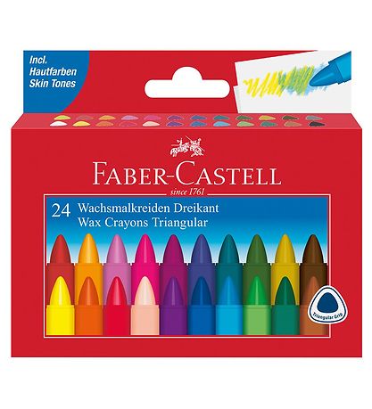 waskrijt Faber-Castell driehoek etui Γ‘ 24 st.