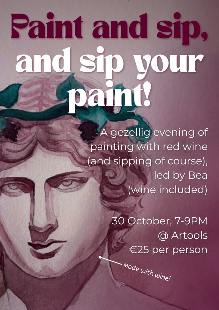 Paint and sip, and sip your paint!