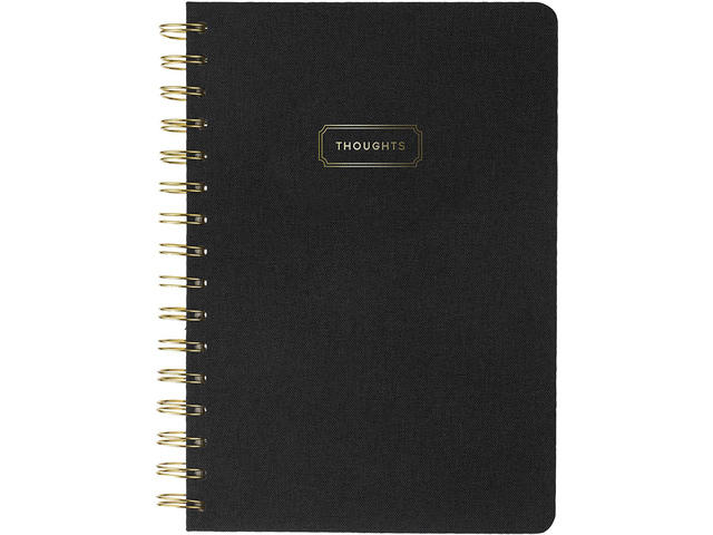 Notitieboek Eccolo spiraal Black lijn ca. 15x20cm