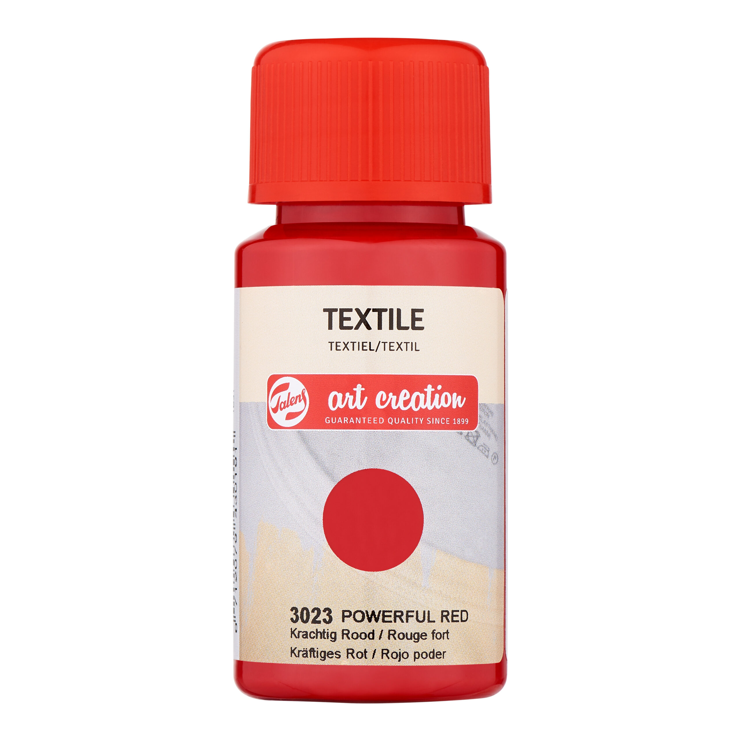 Talens Art Creation Textiel Fles 50 ml Krachtig Rood 3023