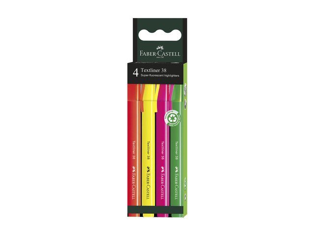 Tekstmarker FC 38 etui 4 stuks