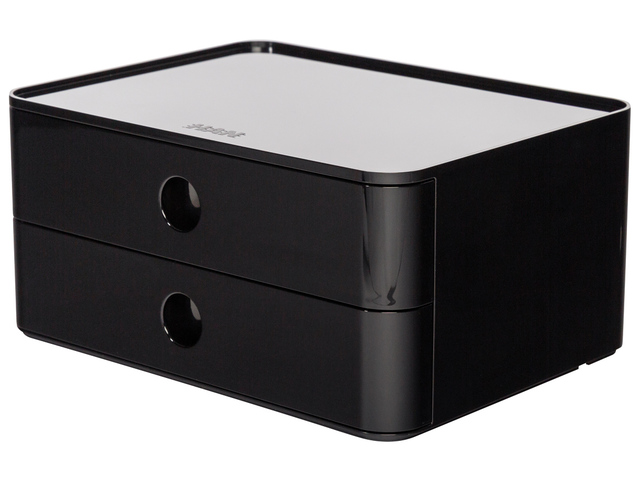 Smart-box Han Allison met 2 lades, jet zwart