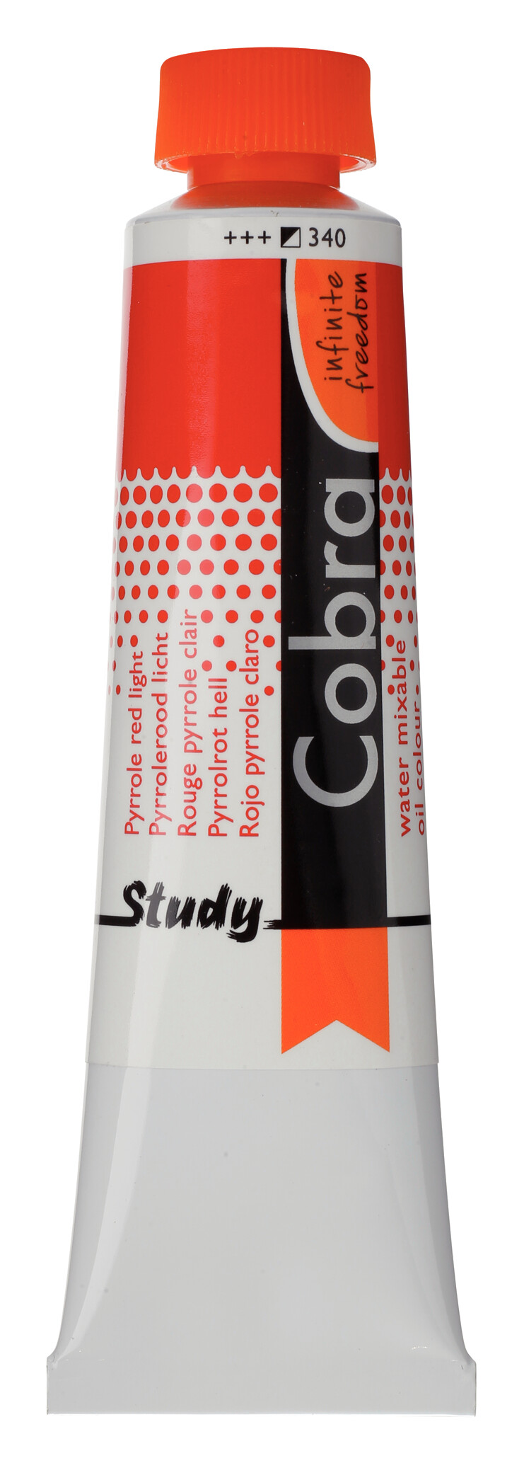 Cobra Study Water Vermengbare Olieverf Tube 40 ml Pyrrolerood Licht 340