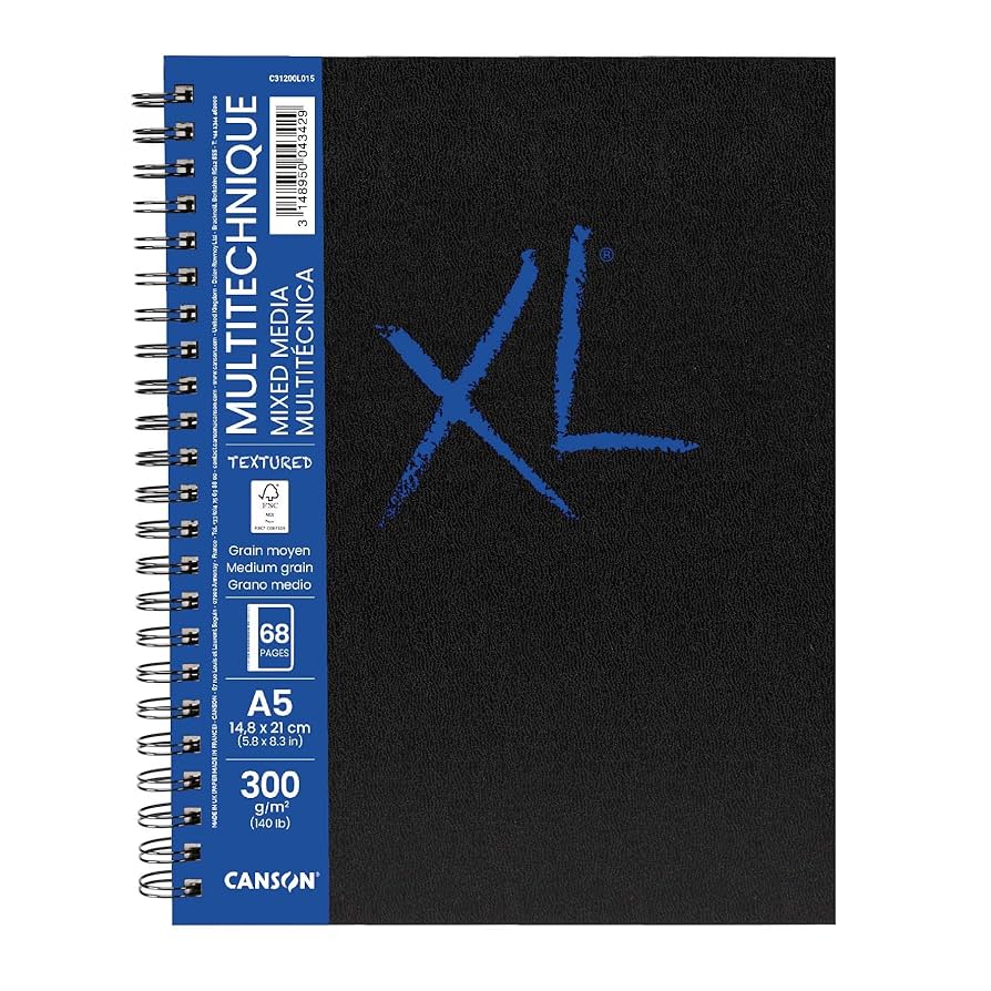 Canson XL Mixed Media Textured 300 g/m² – 68 pagina’s