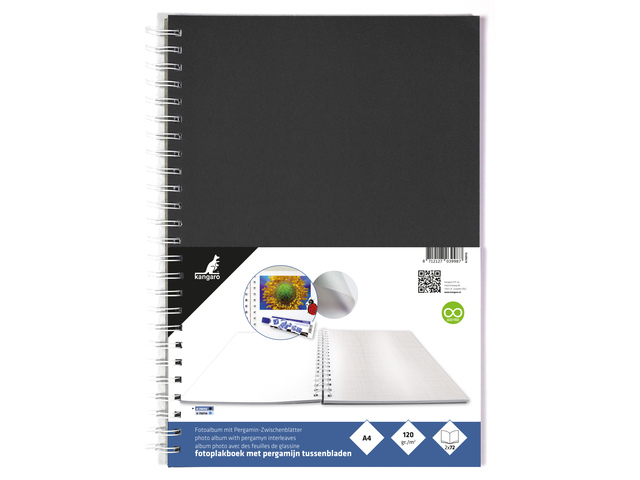 Fotoplakboek Kangaro 33x23cm met pergamijnvellen, 36 vel - K-750113