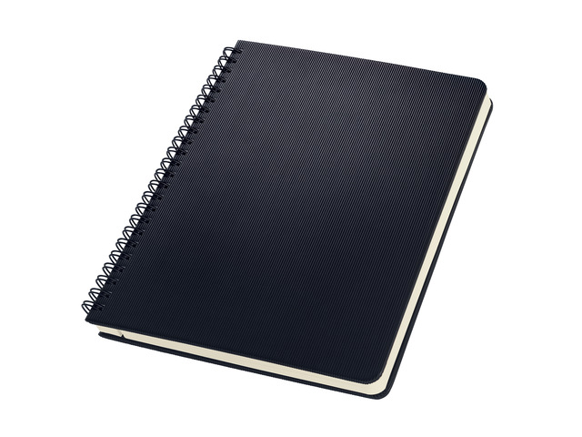 Notitieboek Conceptum A5 zwart 5mm ruit HC 160pag  80gr PEFC