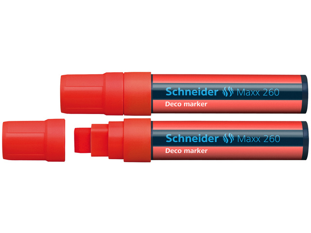 Krijtmarker Schneider Maxx 260 rood set van 2