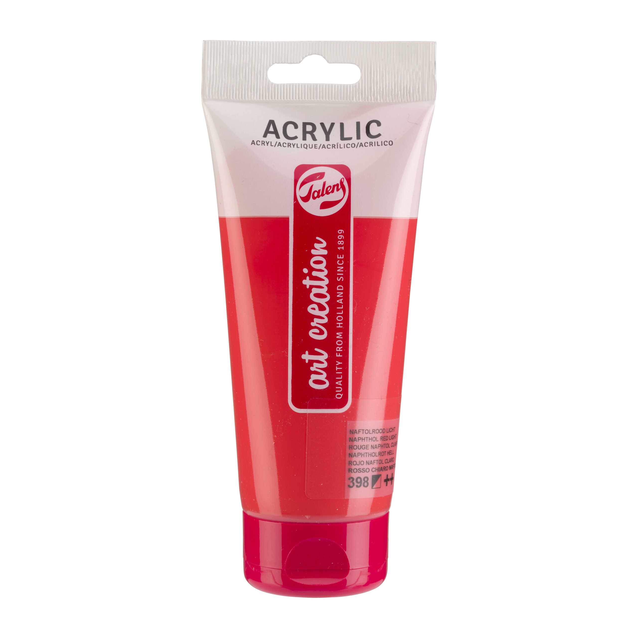 Talens Art Creation Acrylverf Tube 200 ml Naftolrood Licht 398