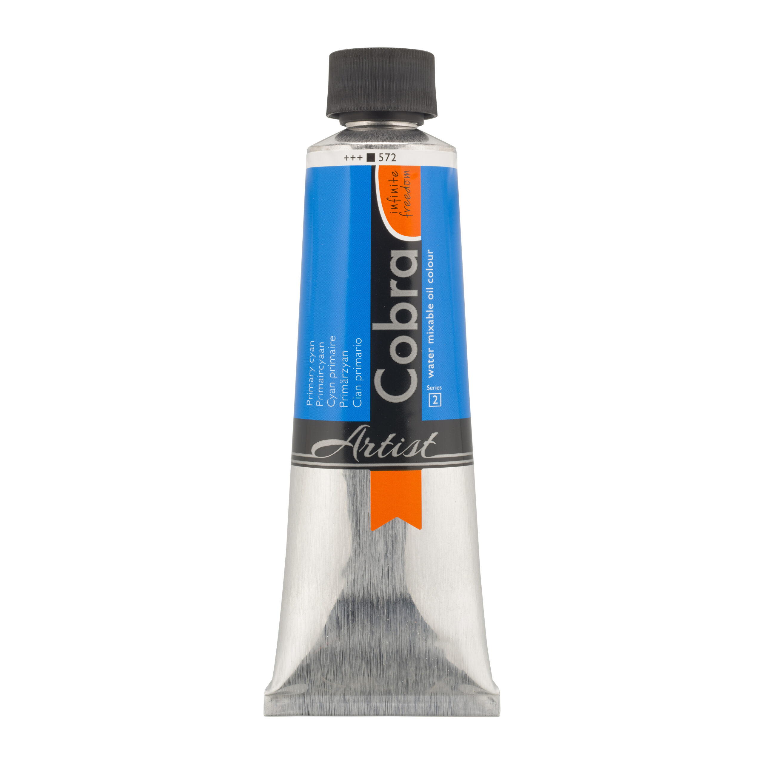 Cobra Artist Water Vermengbare Olieverf Tube 150 ml Primaircyaan 572