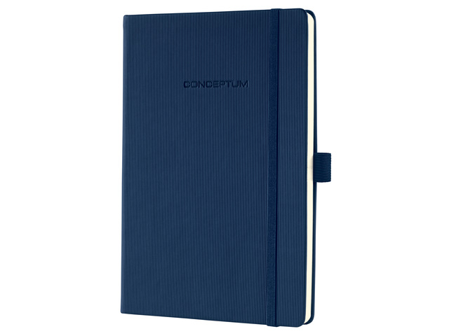 Notitieboek Conceptum Pure A5 donkerblauw A5 lijn 194 pagina