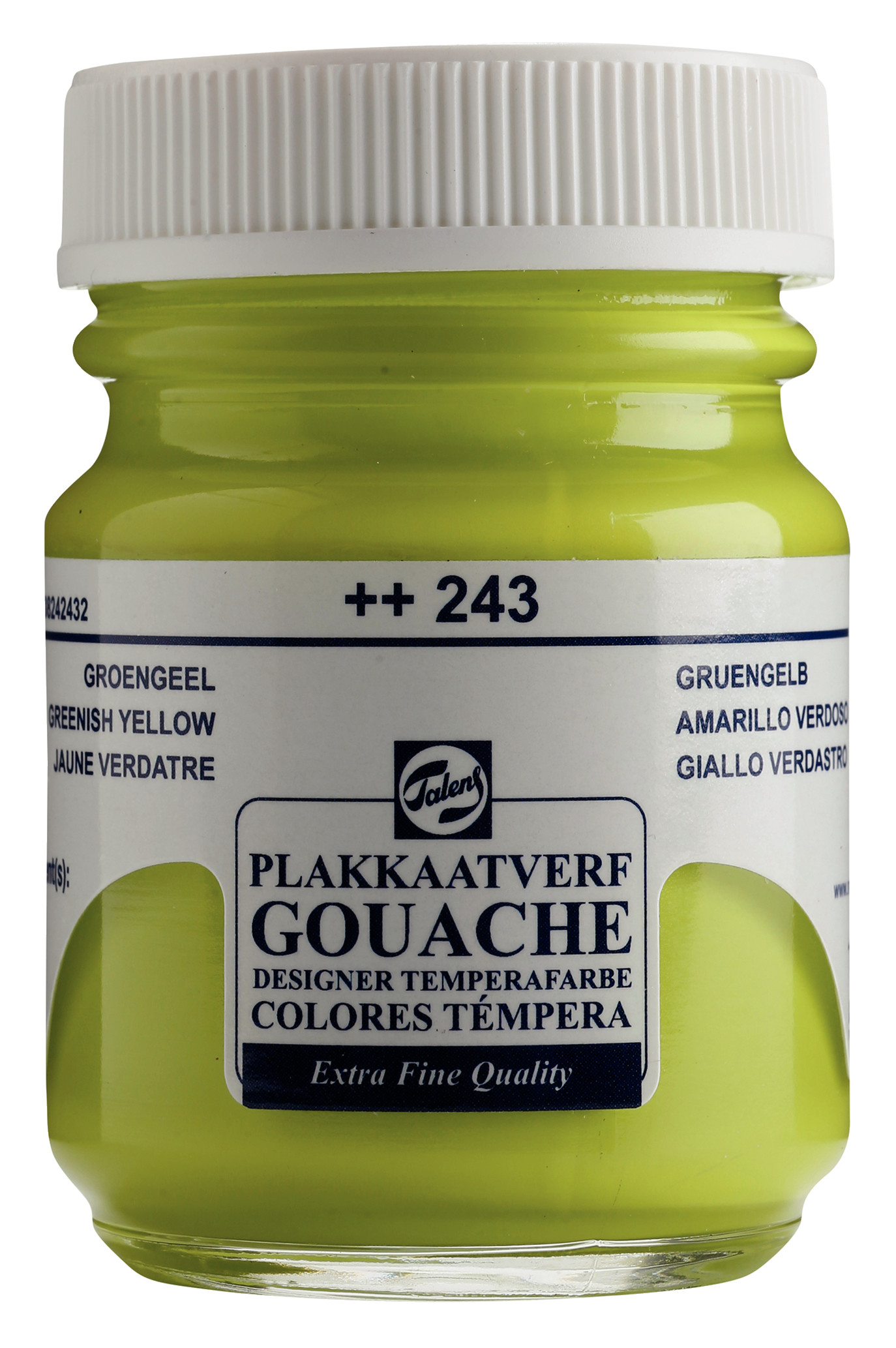 Talens Gouache Extra Fine Quality Fles 50 ml Groengeel 243