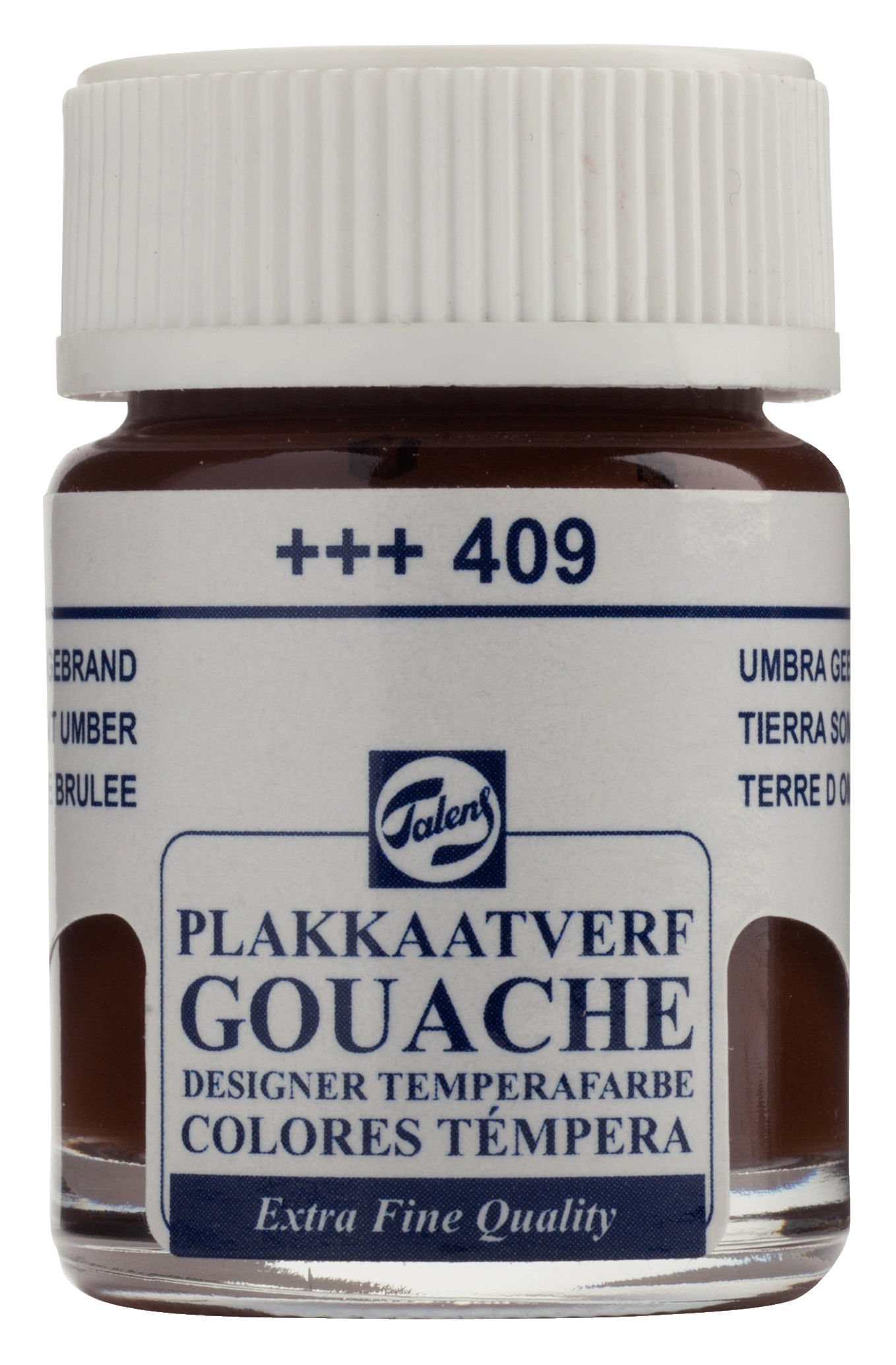 Talens Gouache Extra Fine Quality Fles 16 ml Omber Gebrand 409