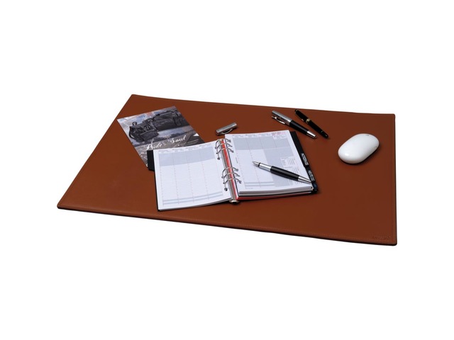 Bureau onderlegger Alassio 65 x 45 cm cognac