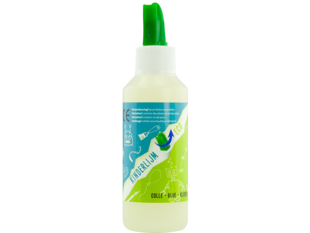 Kinderlijm Eco Kangaro 100 ml in fles met lijmspatel