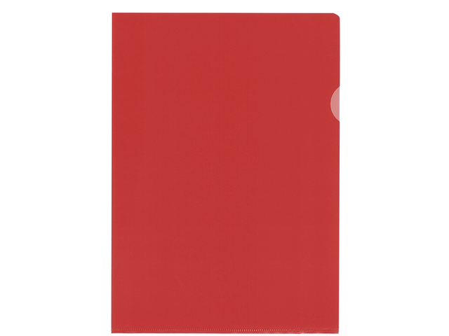 L-map Kangaro A4 PP 120 micron transp.generfd rood 10st.
