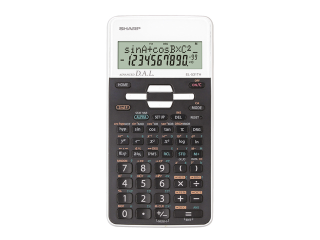 Calculator Sharp-EL531THBWH zwart-wit