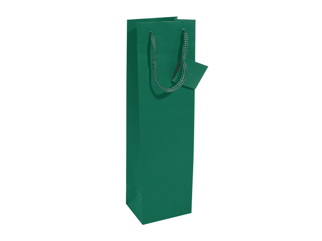 Cadeautas Sigel fles, opaal groen, matte lak,
