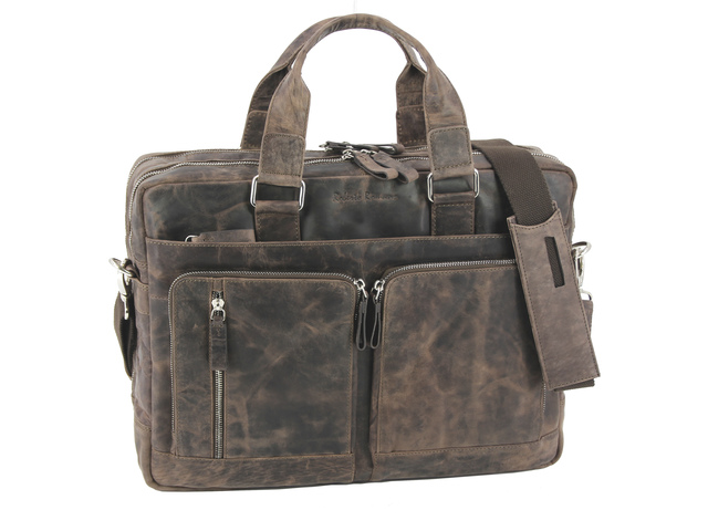 Laptop aktetas Roberto Romano TORINO 31x42x12cm echt leer br