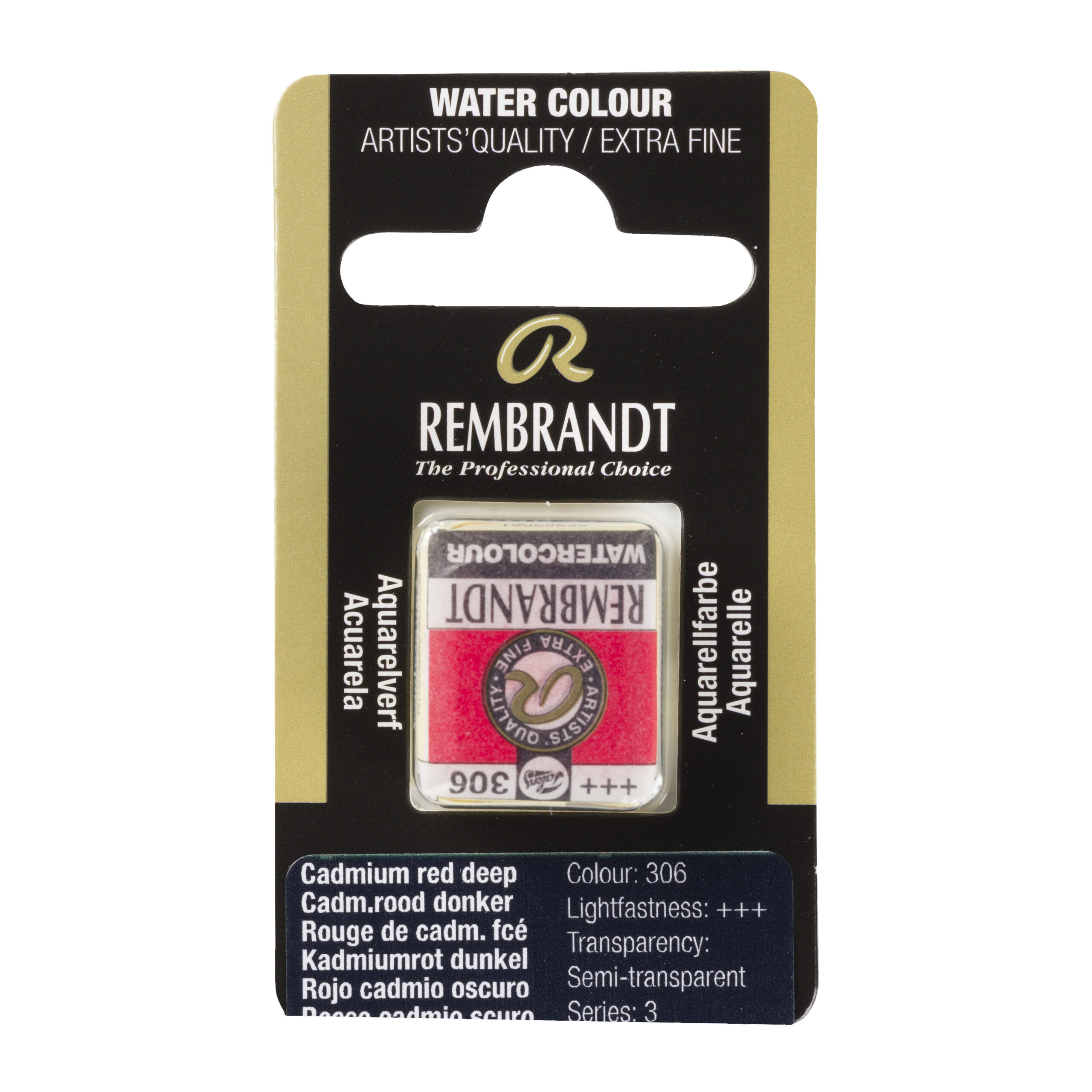 Rembrandt Aquarelverf Napje Cadmiumrood Donker 306