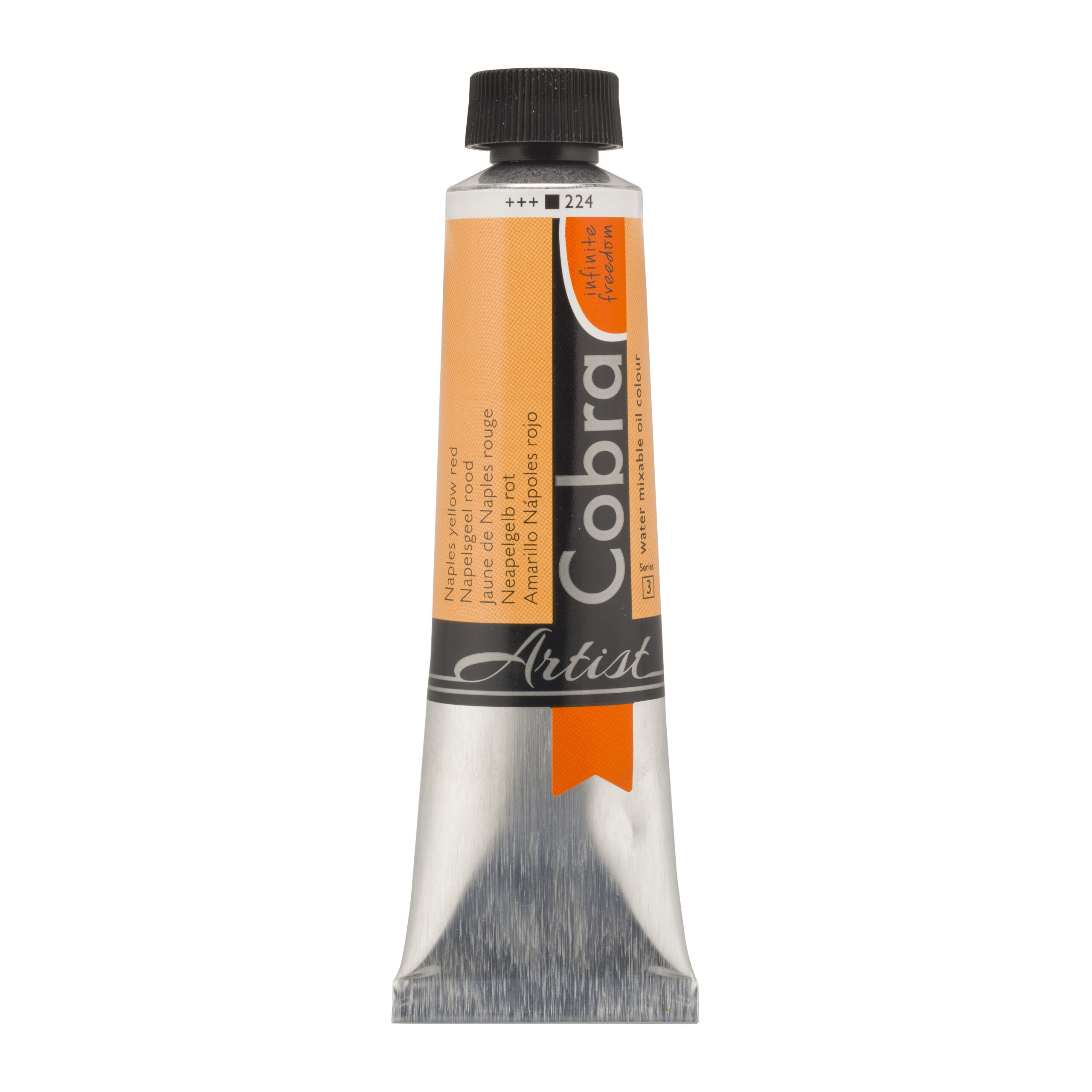 Cobra Artist Water Vermengbare Olieverf Tube 40 ml Napelsgeel Rood 224