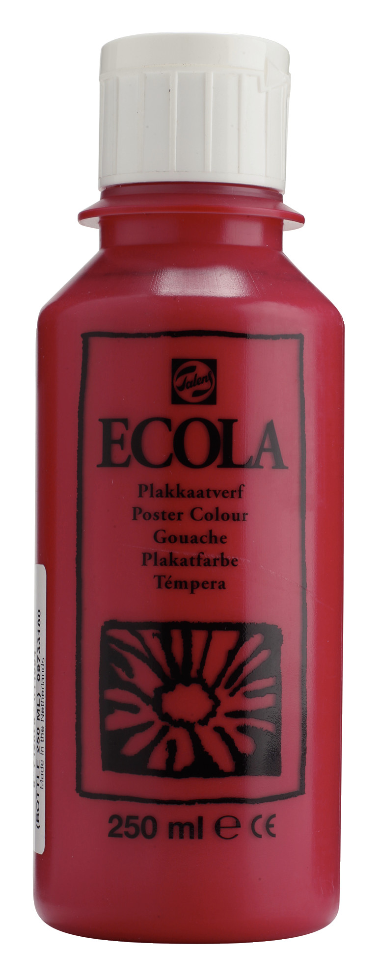 Ecola Plakkaatverf Fles 250 ml Karmijn 318