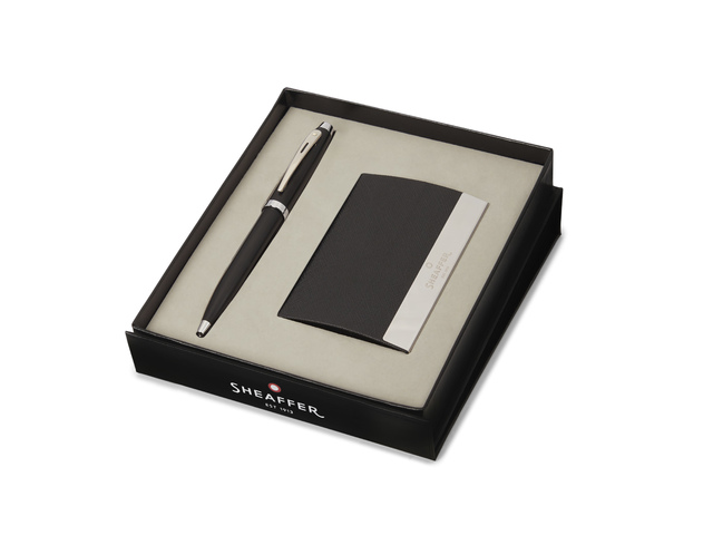 Balpen Giftset SHEAFFER 100 G9317 Matt black nickel plated