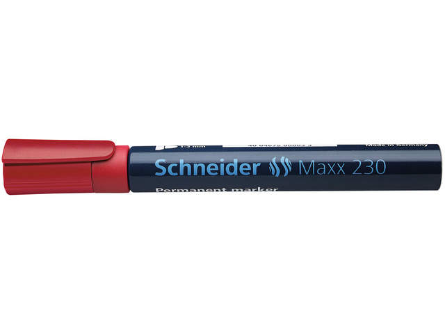 Marker Schneider Maxx 230 permanent, ronde punt rood
