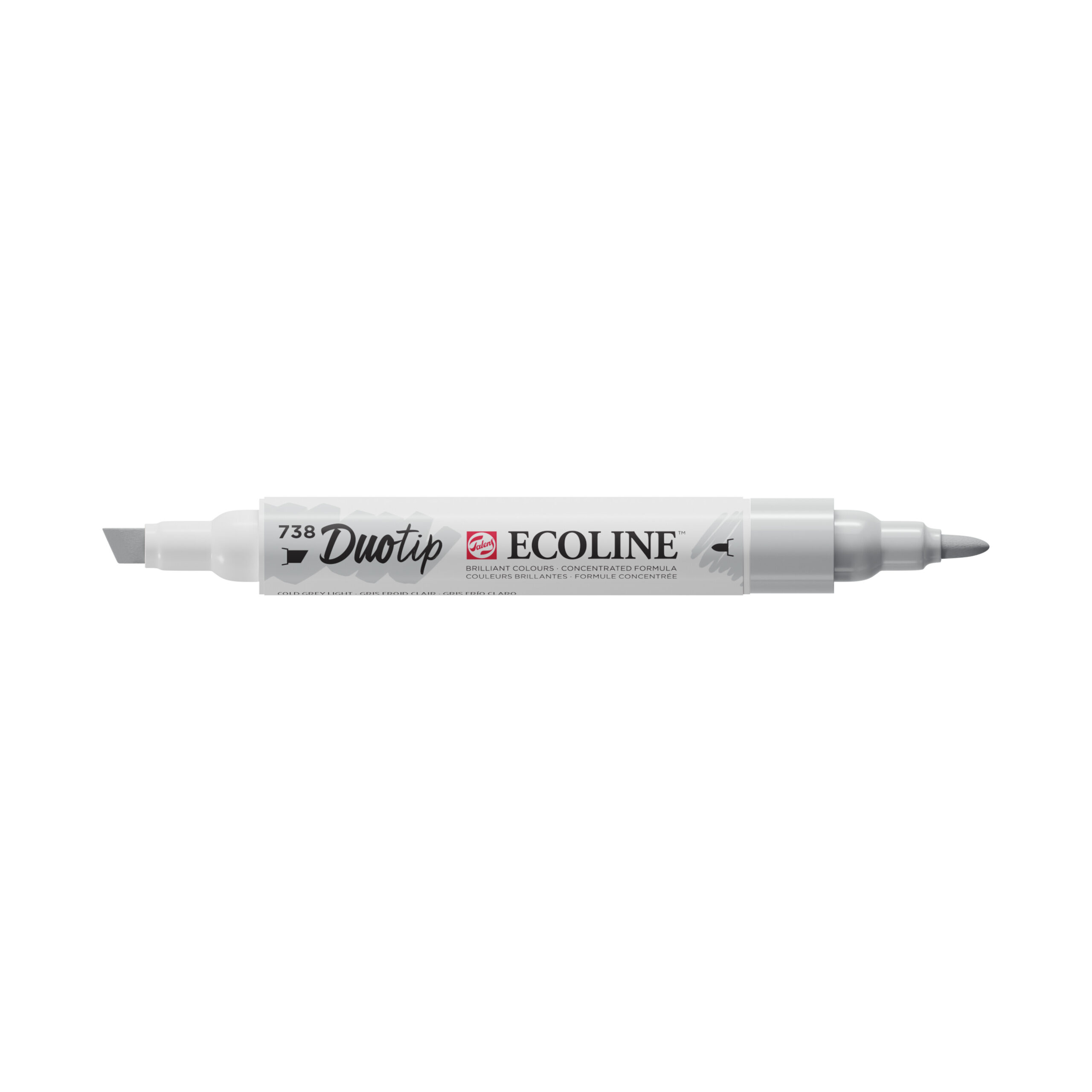 Ecoline Duotip Marker Koudgrijs Licht 738