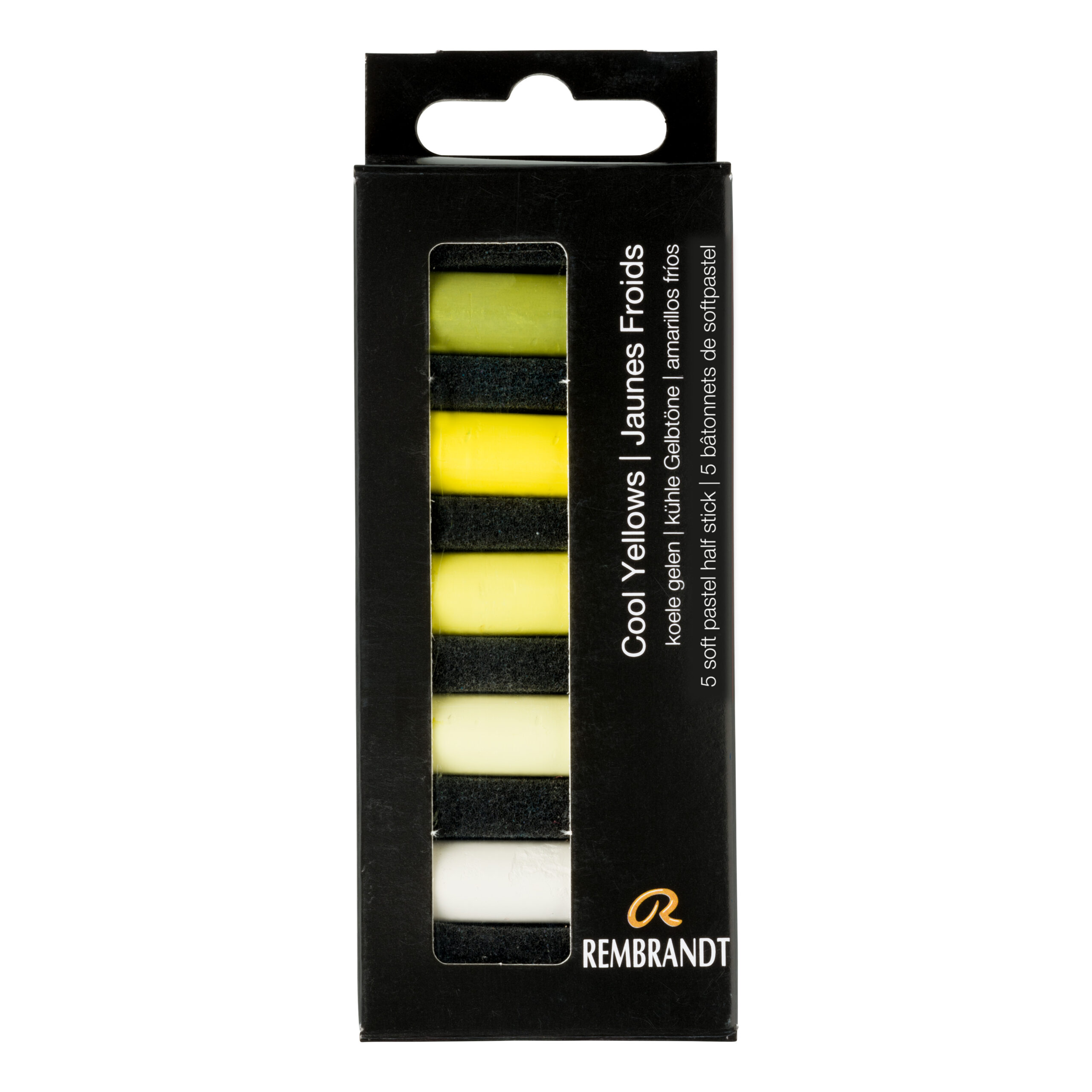Rembrandt Soft pastel set Koele Gelen | 5 halve pastels