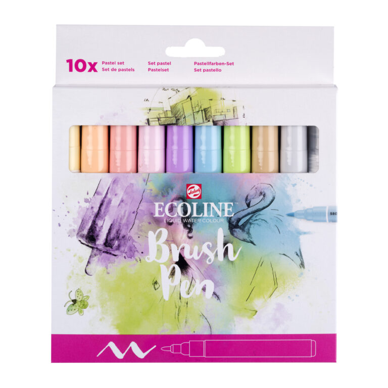 Ecoline Brush Pen set Pastel | 10 kleuren
