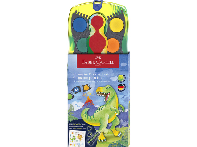 Waterverfdoos FC Connector 12kleuren+1 tube glow in the