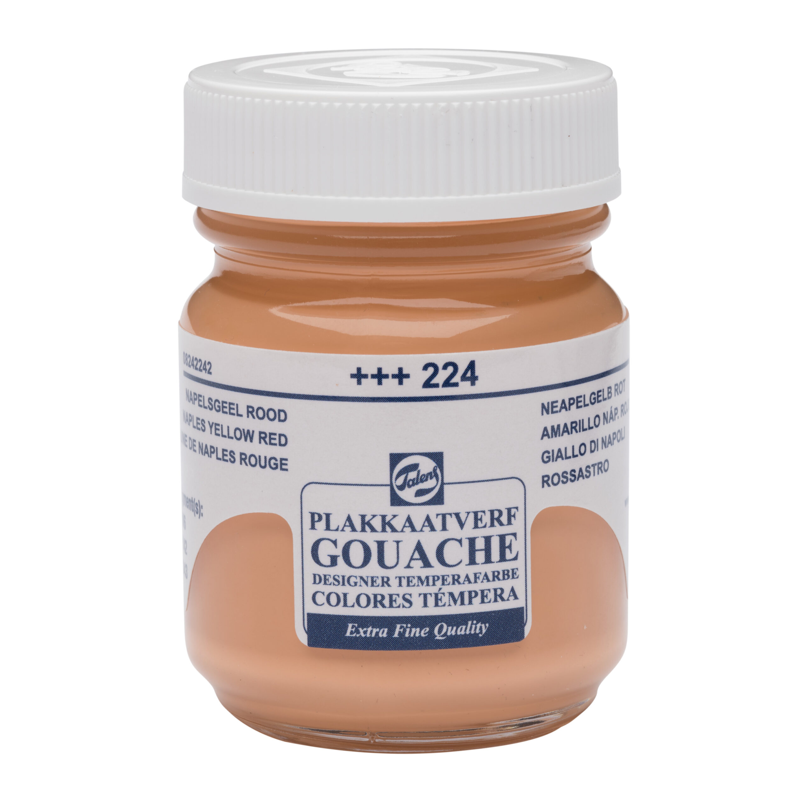Talens Gouache Extra Fine Quality Fles 50 ml Napelsgeel Rood 224