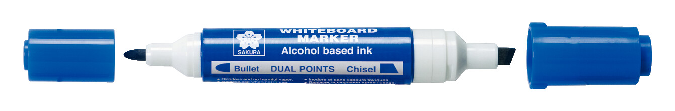 Sakura Whiteboard marker dubbele punt Blauw