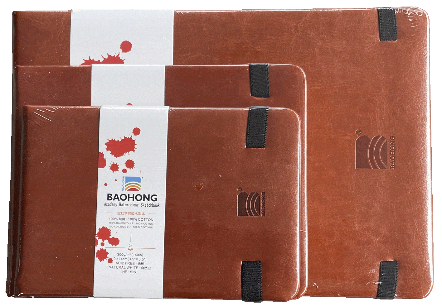 Baohong Classic Aquarelpapier Sketchbook Smooth (Hot Pressed)