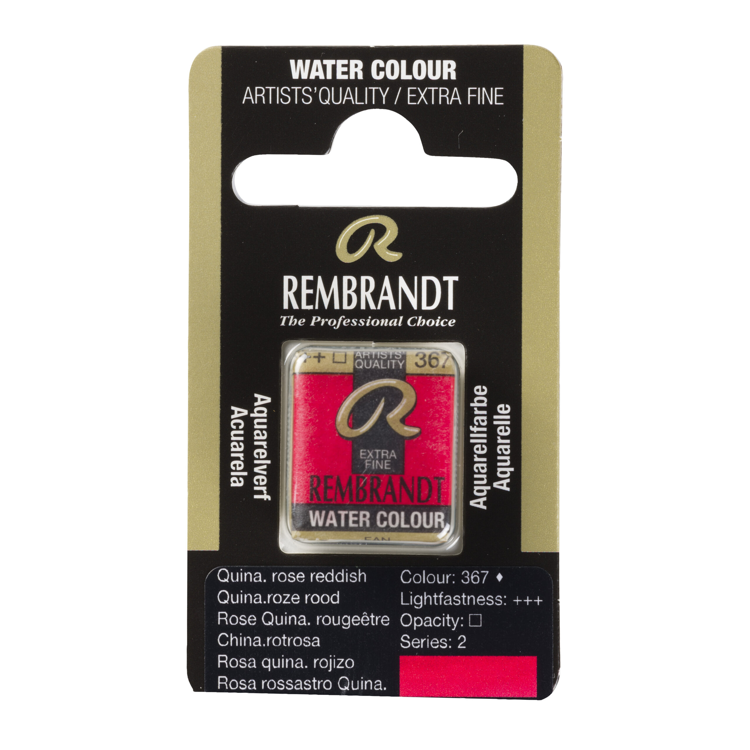 Rembrandt Aquarelverf Napje Quinacridoneroze Rood 367