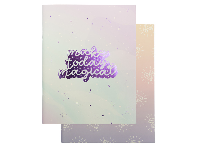 Schrift Galaxy Girl A5 lijn pak a 4 stuks assorti kleuren