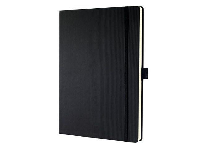 Notitieboek Conceptum A4 zwart punt-gelijnd hardcover 194pag