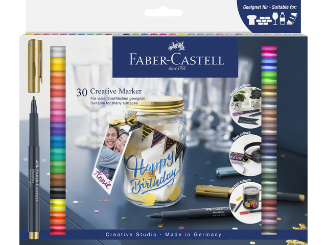 Marker FC Creatief set 30st. metallic, neon en creative