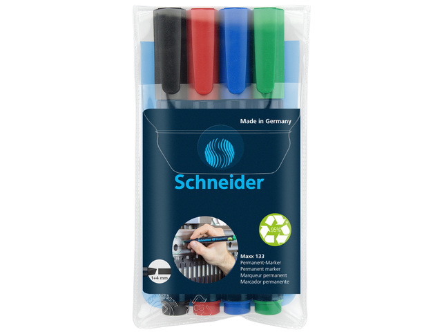 Marker Schneider Maxx 133 ass permanent, beitel punt etui a