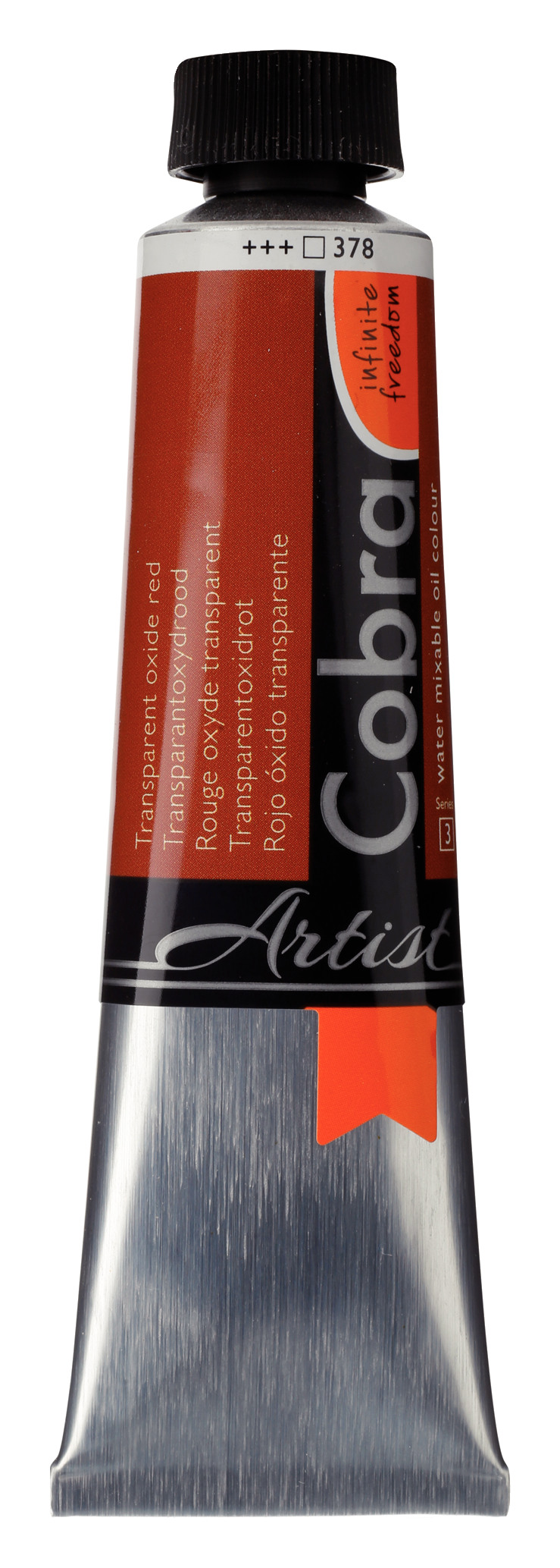 Cobra Artist Water Vermengbare Olieverf Tube 40 ml Transparantoxydrood 378