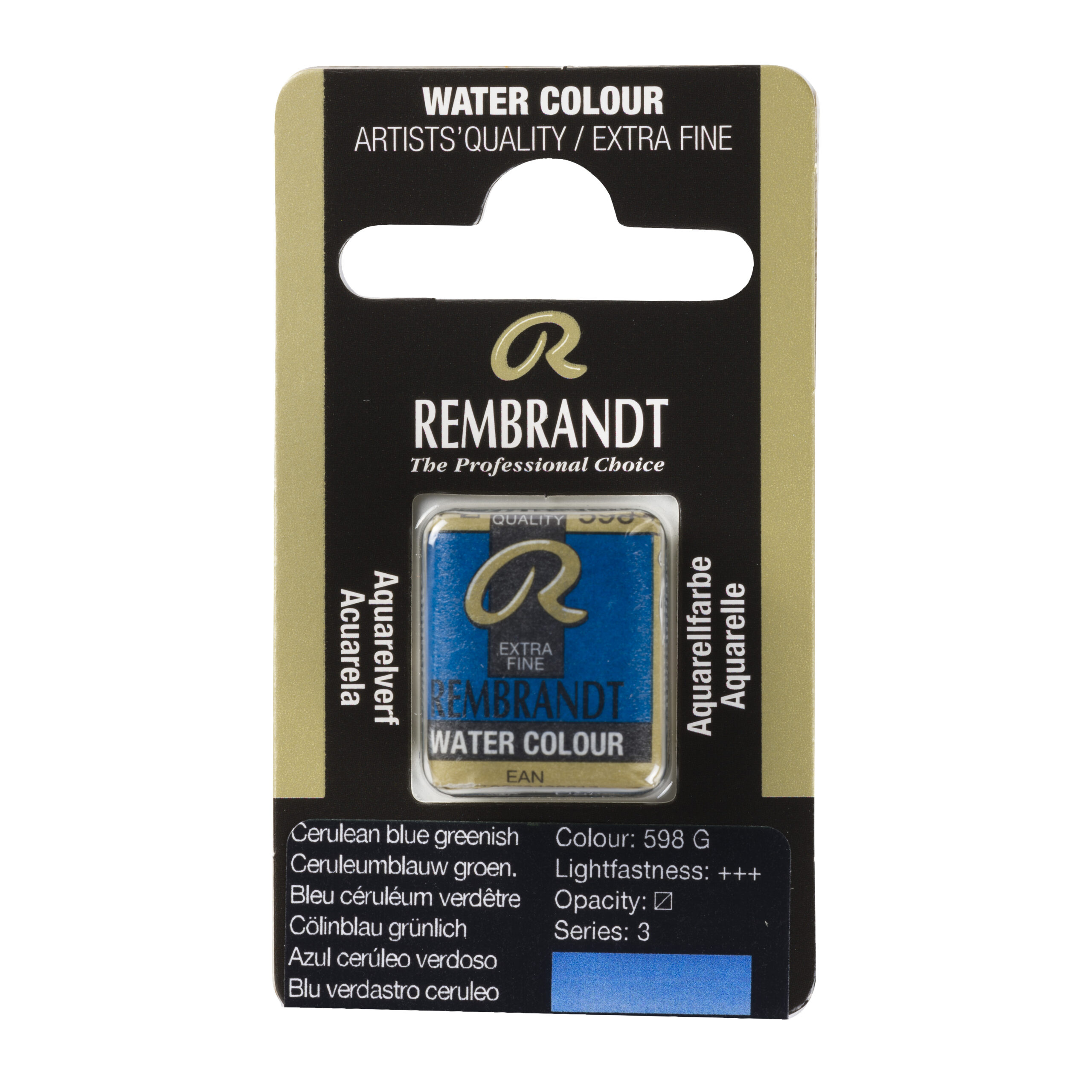 Rembrandt Aquarelverf Napje Ceruleumblauw Groenachtig 598