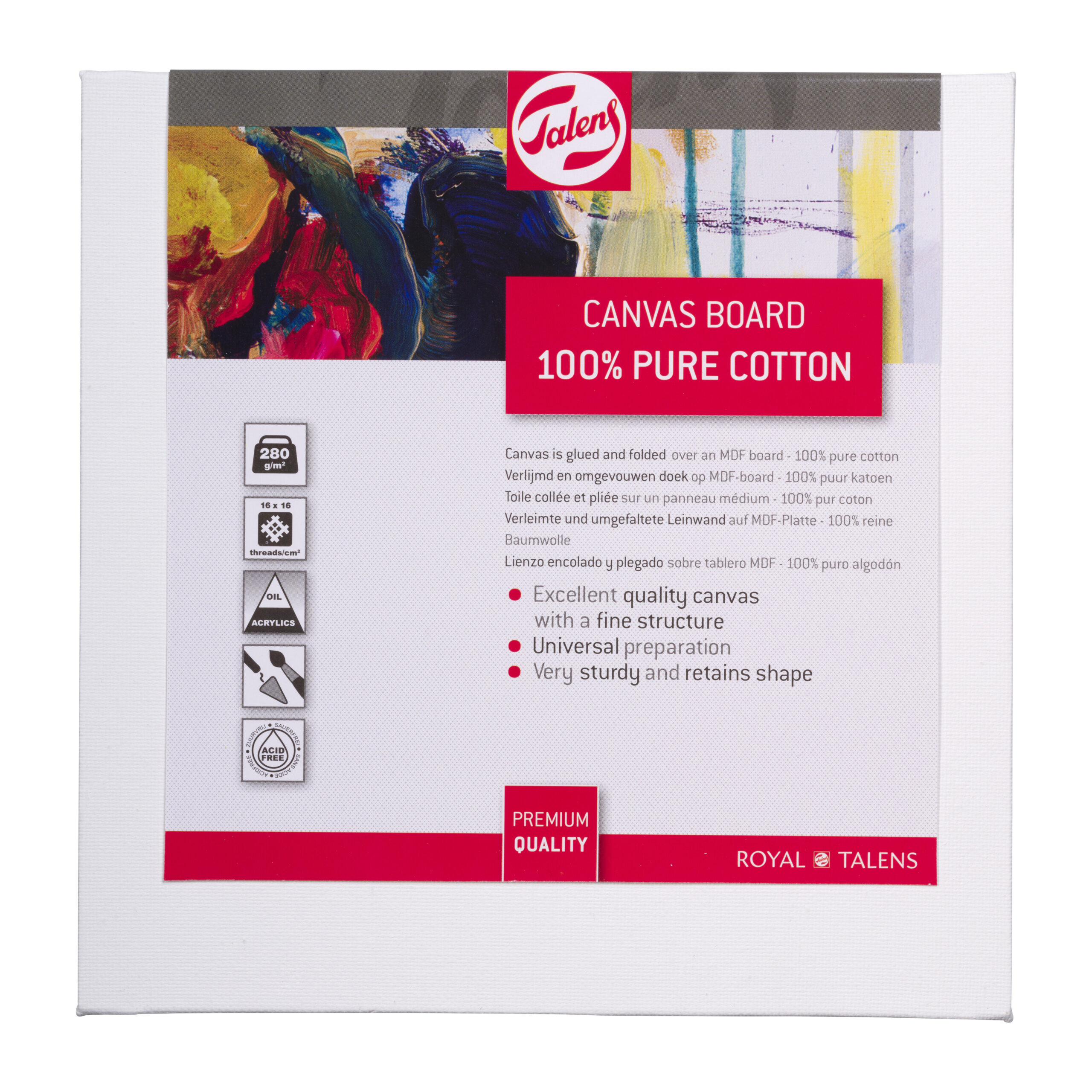 Talens Canvas Board 20 x 20 cm