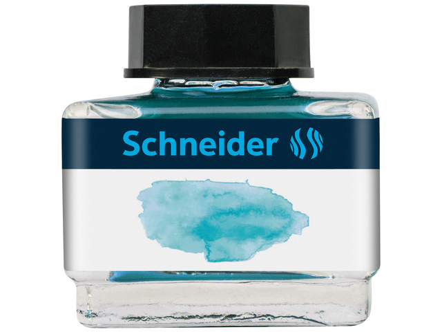 Inktpotje Schneider 15ml pastel Bermuda blauw voor
