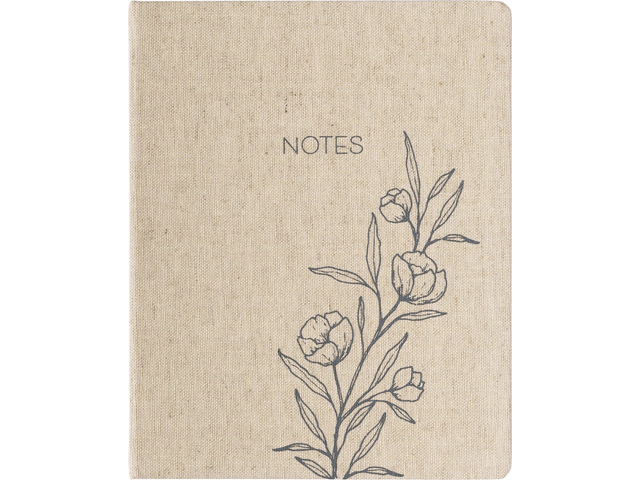 Notitieboek Eccolo Outline Floral lijn ca.20x25cm 80gr.